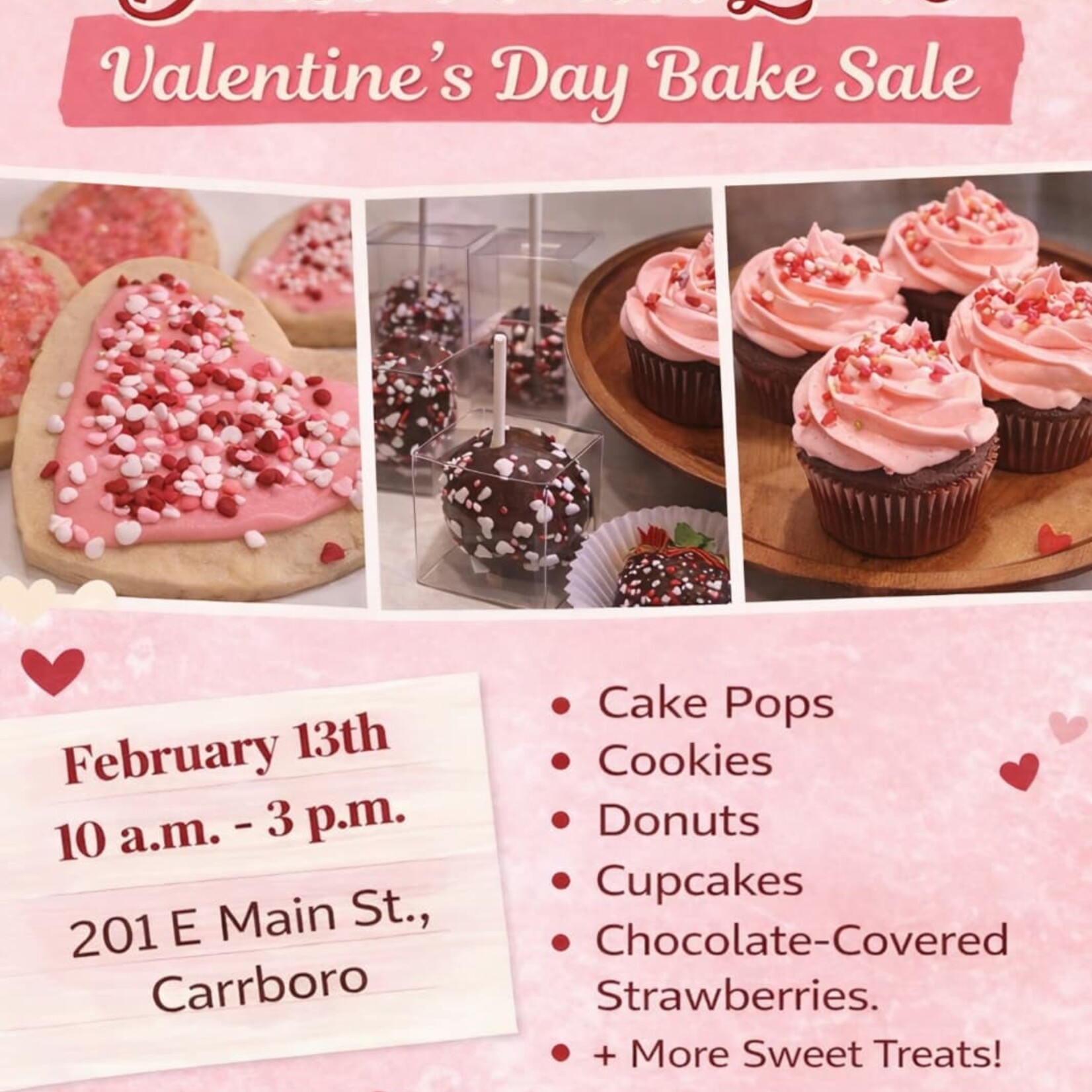 Lalitascreations Lalita’s Creations Valentine’s Day Bake Sale (February 13th)