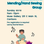 Mindfulness & Mending | Hand Sewing Group with Rachel Moon ( March  15th , 2026 )