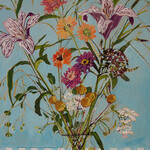 Lila Bacon | Light Blue Checks | 24 x 30 | Muse Gallery