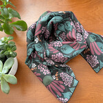 Joanna Massey Lelekacs Bluefae Studios | Coneflower & Phlox Silk Scarf | 16 x 72 | Muse Gallery