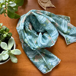 Joanna Massey Lelekacs  Bluefae Studios | Dragonfly Nouveau Silk Scarf | 10 x 45 | Muse Gallery