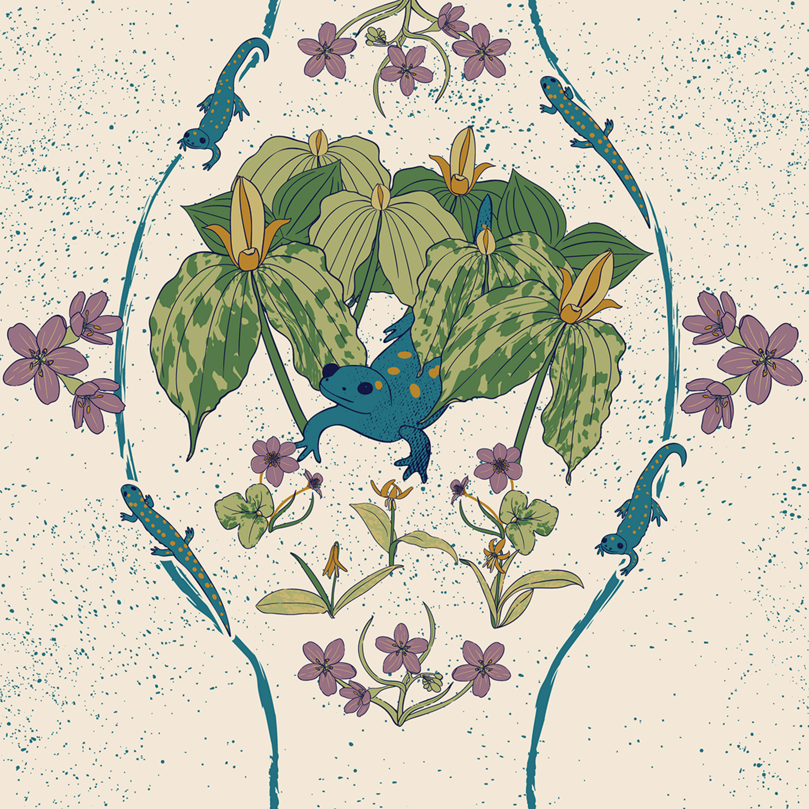 Joanna Massey Lelekacs | Salamander Ephemeral | 12 x 15.3 | Muse Gallery