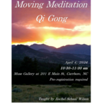 Rachel E Schaal Wilson Moving Meditation Qi Gong with Rachel (April 4th , 10:30 am - 11:30 am)