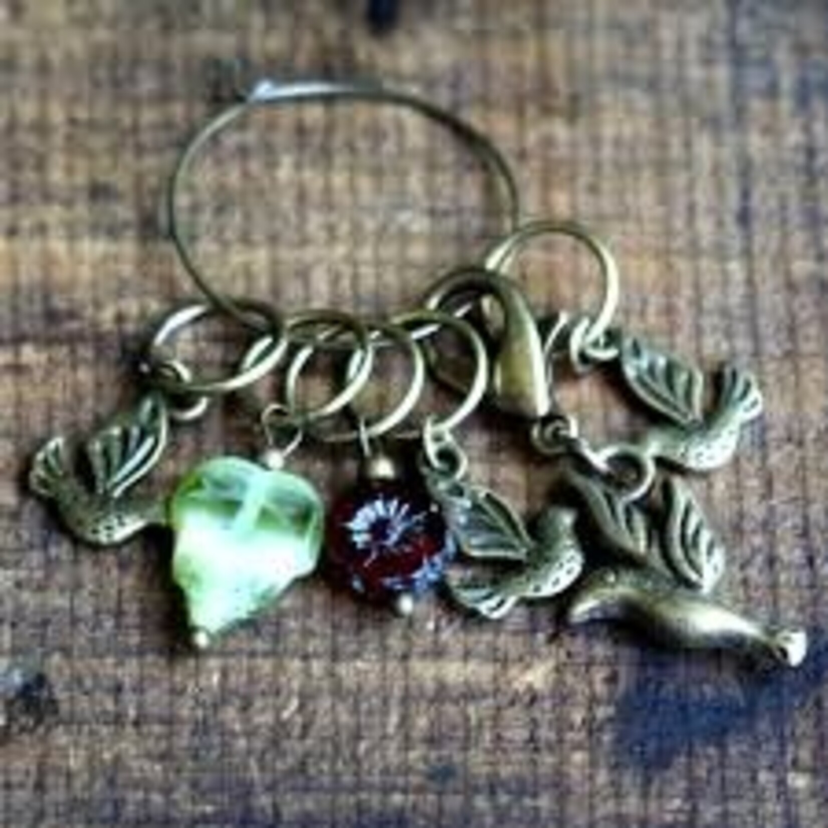 NNK Press NNK Press Stitch Marker Springtime Bird