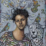Sudie Rakusin , Longing for fulfillment, intuitive and fluid,  open to the possibilities of ‘Yes ,  24” h x 20” w , Muse Gallery