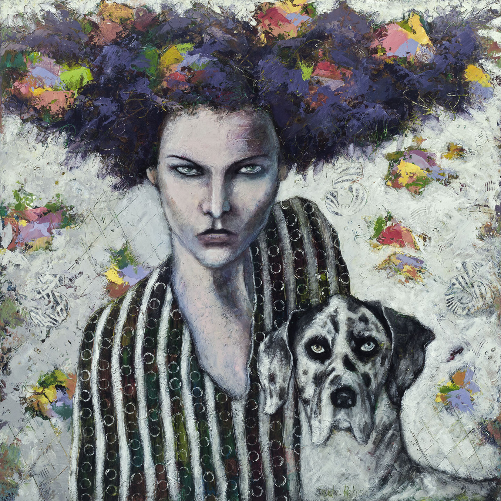 Sudie Rakusin , Natural leader, courageous and confident,  brilliant and bold, assertive, action oriented ,  18” h x 18” w , Muse Gallery