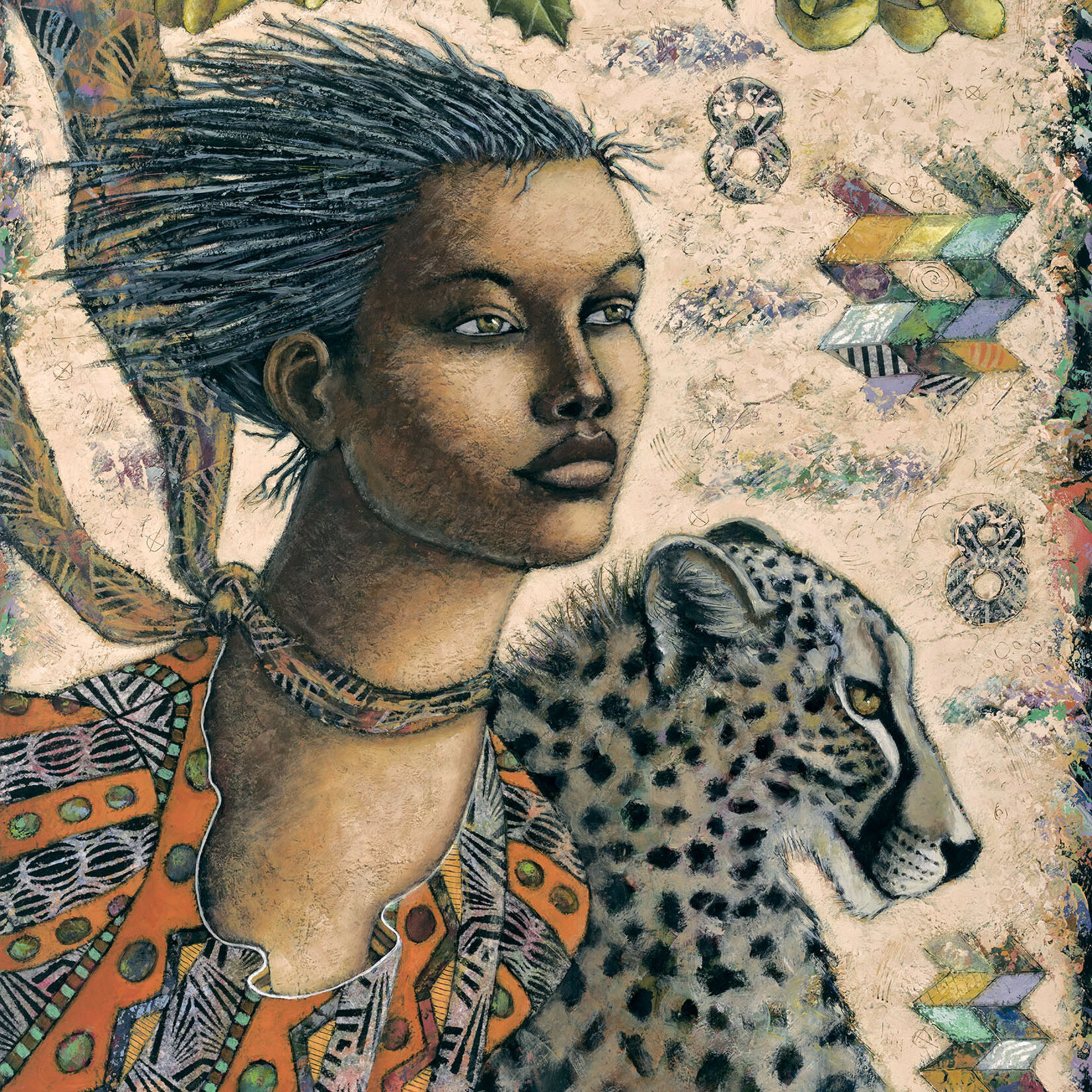Sudie Rakusin , Number 8: High energy and prosperous, pure Life Force of Prana; the breath that gives us vitality in life that fuels our souls and every part of existence ,  24” h x 18” w , Muse Gallery