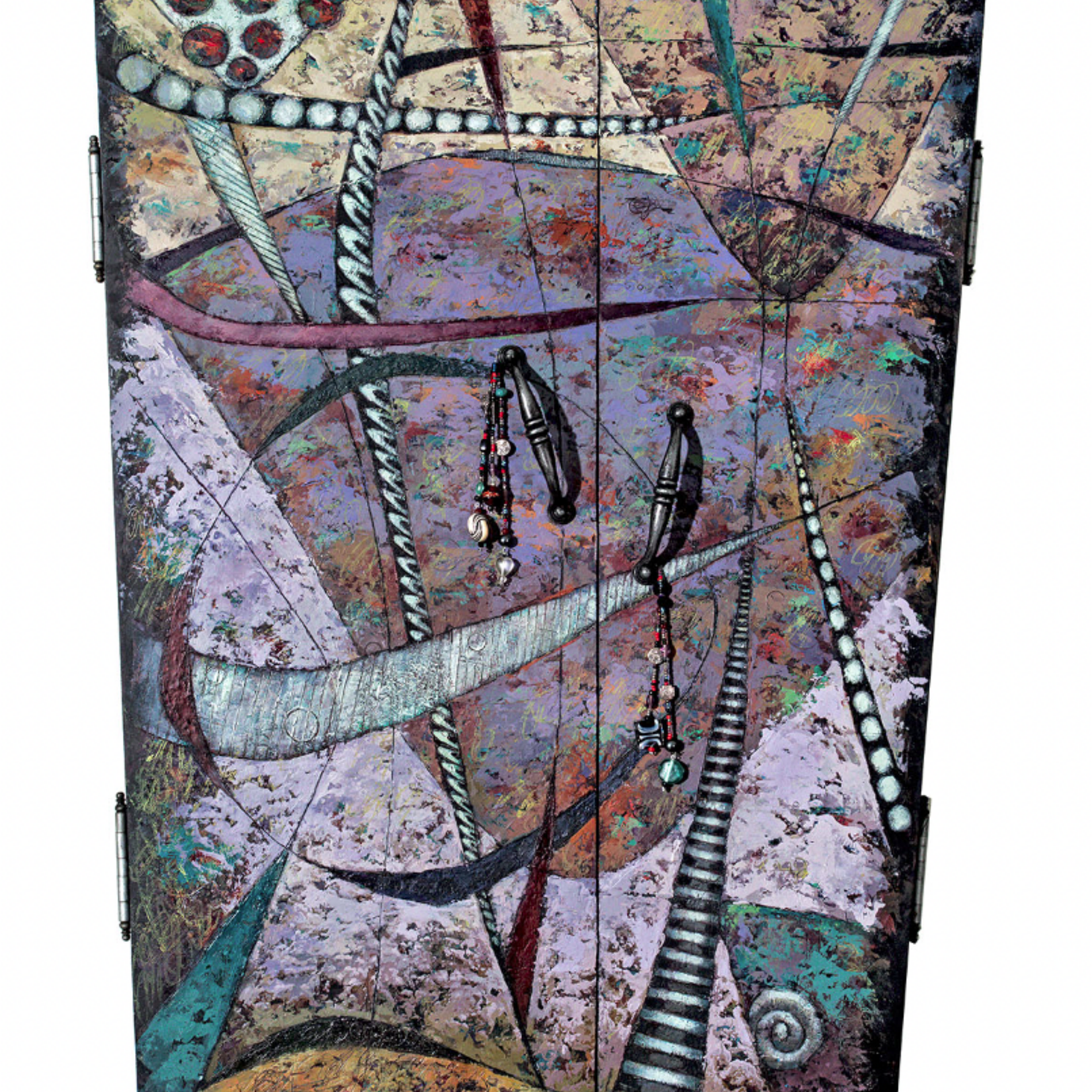 Sudie Rakusin , “… And we do not make our own way without companions. As the road unfolds, we travel side by side. We share the shift from darkness into light.” , 29.5” h x 20” w x 3” d (closed) 38” w (open), Muse Gallery