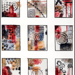 Sudie Rakusin , Gray Grid One ,  15" w x 21" h , Muse Gallery