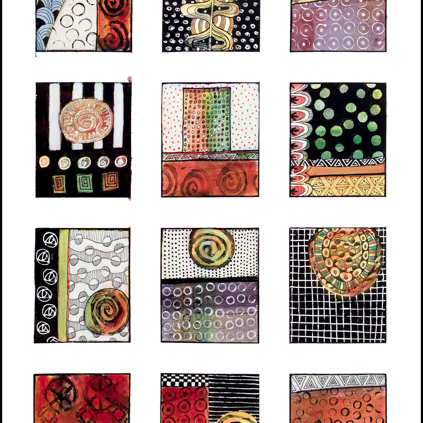 Sudie Rakusin , Grid Two ,  20" w x 26" h , Muse Gallery