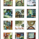 Sudie Rakusin , Grid Three , 17" w x 21" h , Muse Gallery
