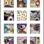 Sudie Rakusin , Grid Four , 17" w x 21" h , Muse Gallery