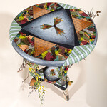 Sudie Rakusin , Bark and Twig Table ,  22" w x 16" c , Muse Gallery