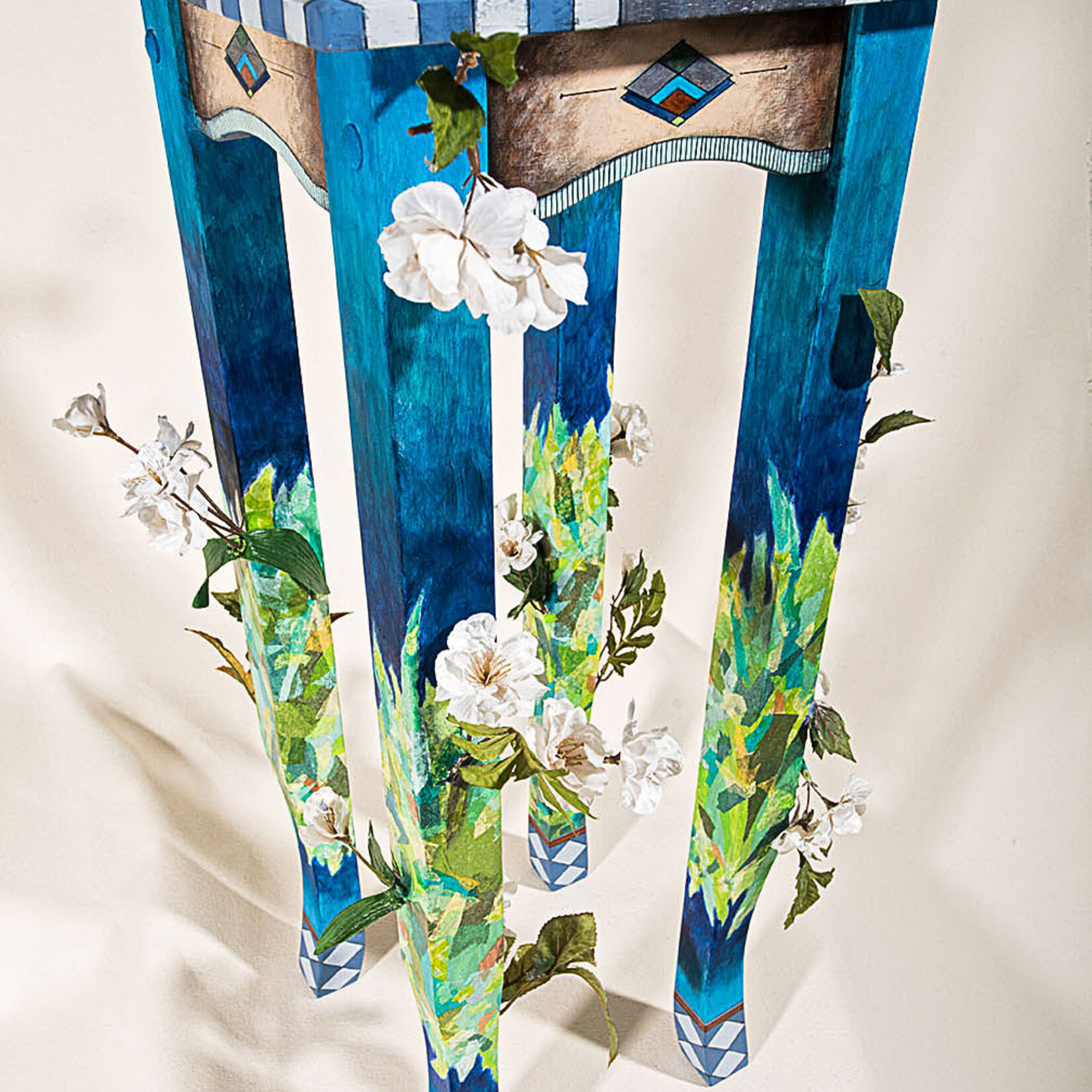 Sudie Rakusin , Midnight Moon Flower Table ,  30" h + 12" c , Muse Gallery