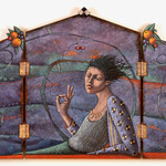 Sudie Rakusin , Time moves in one direction memory in another , 31.5" h x 2.5" d x 36.75" w , Muse Gallery