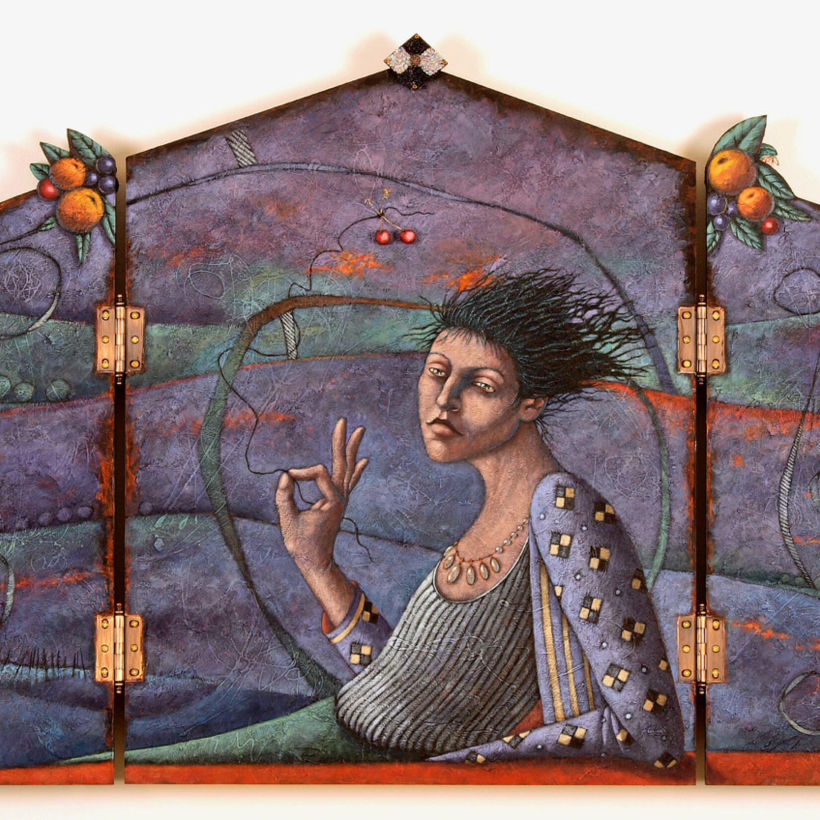Sudie Rakusin , Time moves in one direction memory in another , 31.5" h x 2.5" d x 36.75" w , Muse Gallery