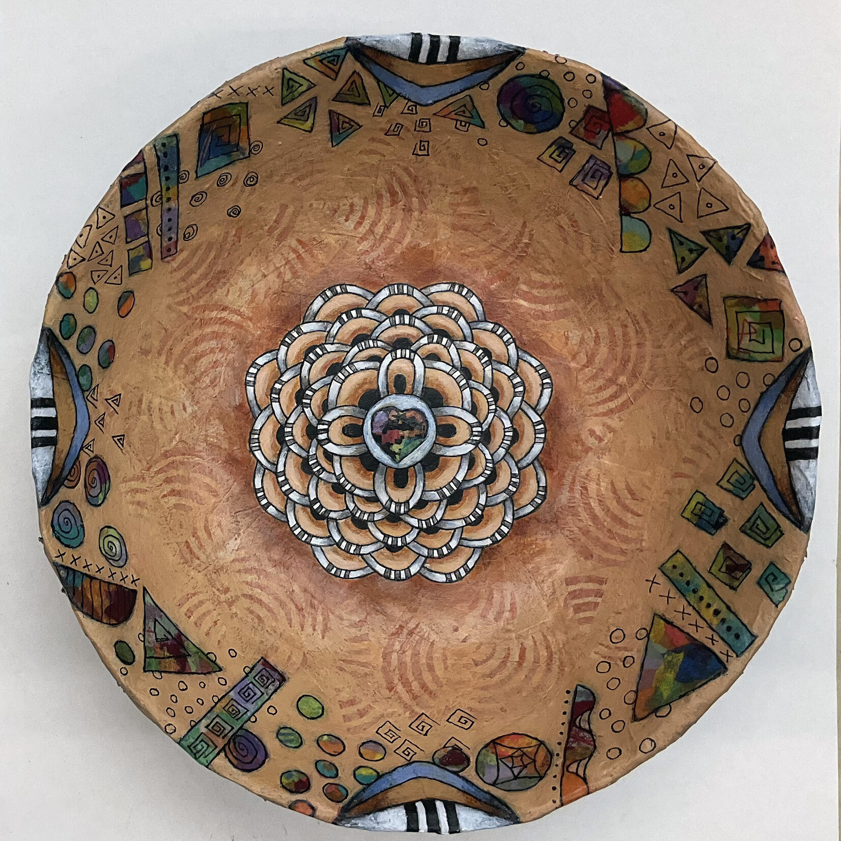 Sudie Rakusin , Heart Bowl No.8 ,  9" d x 3" h , Muse Gallery