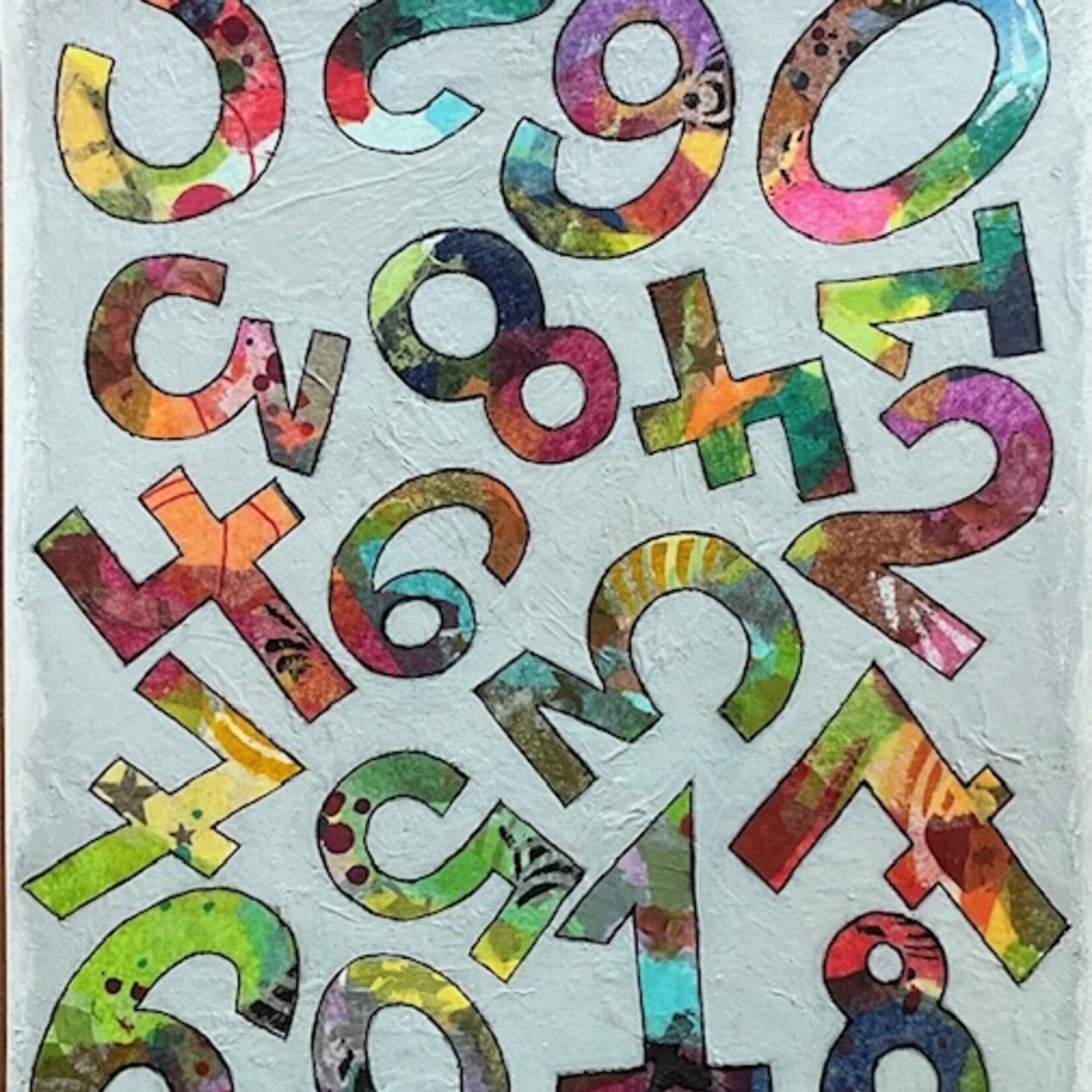 Sudie Rakusin , Batch of Numbers ,  12” h x 14” w , Muse Gallery