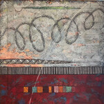 Sudie Rakusin , There exists a secret Vibrational Language in Nature 3 Triptych - Right,  30” h x 30” w , Muse Gallery