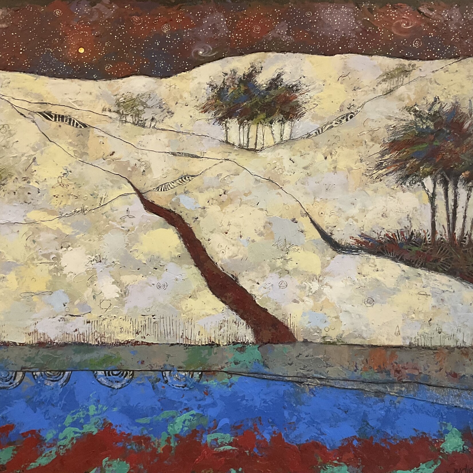 Sudie Rakusin , There is a secret Vibrational Language in Nature 4 30” h x 40” w , Muse Gallery