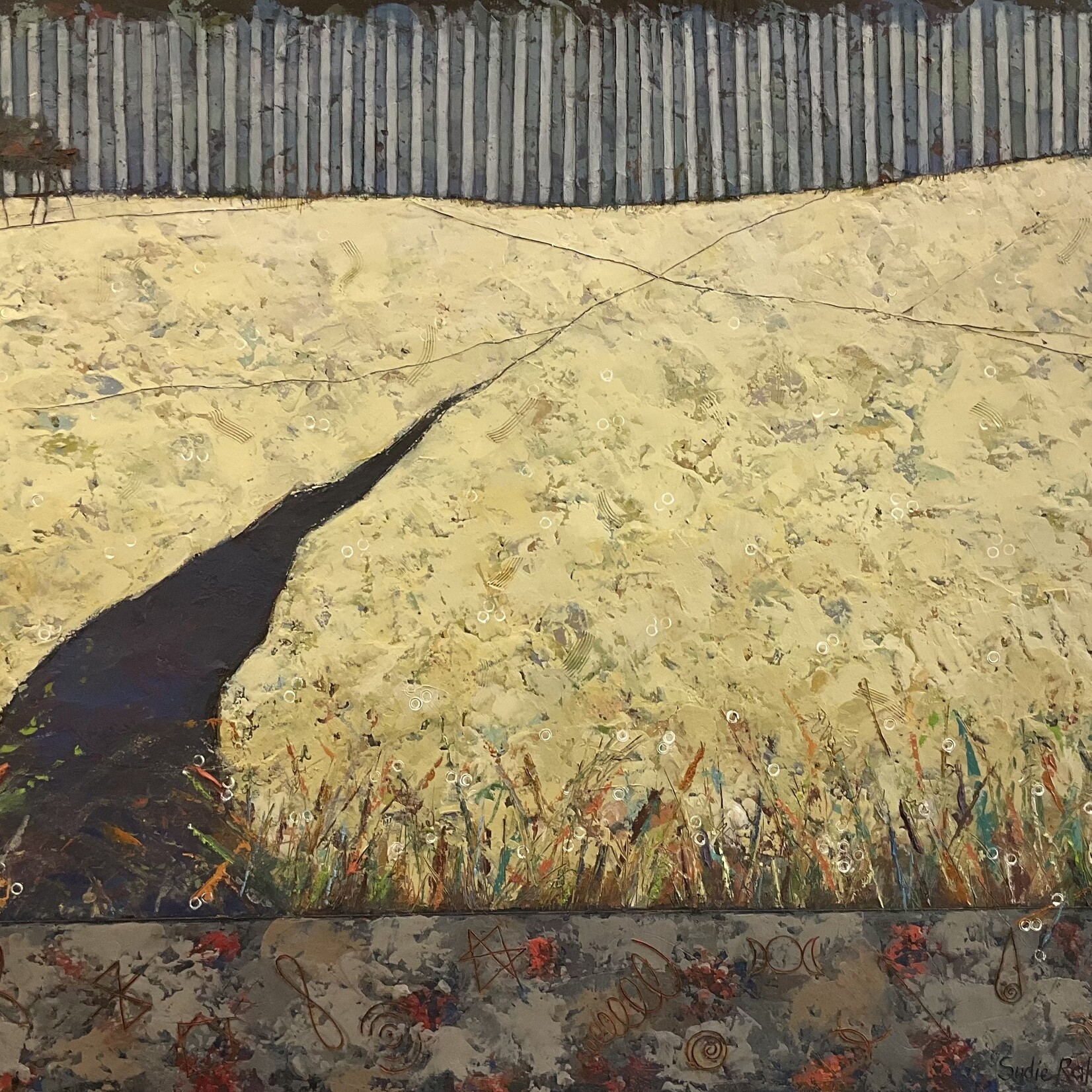 Sudie Rakusin , There is a secret Vibrational Language in Nature 5 30” h x 40” w , Muse Gallery