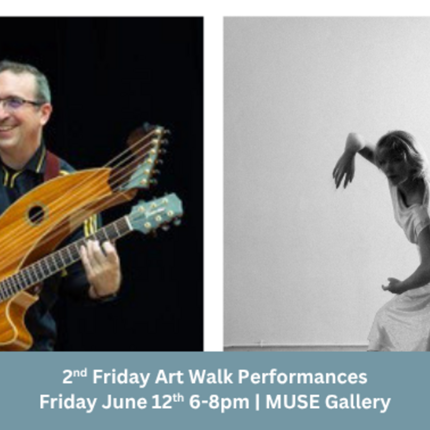 Muse Gallery 2nd Friday Art Walk | Dance Performance by Anabelle Scarborough & Music by Andrew Ragsdale (June 12th, 2026)