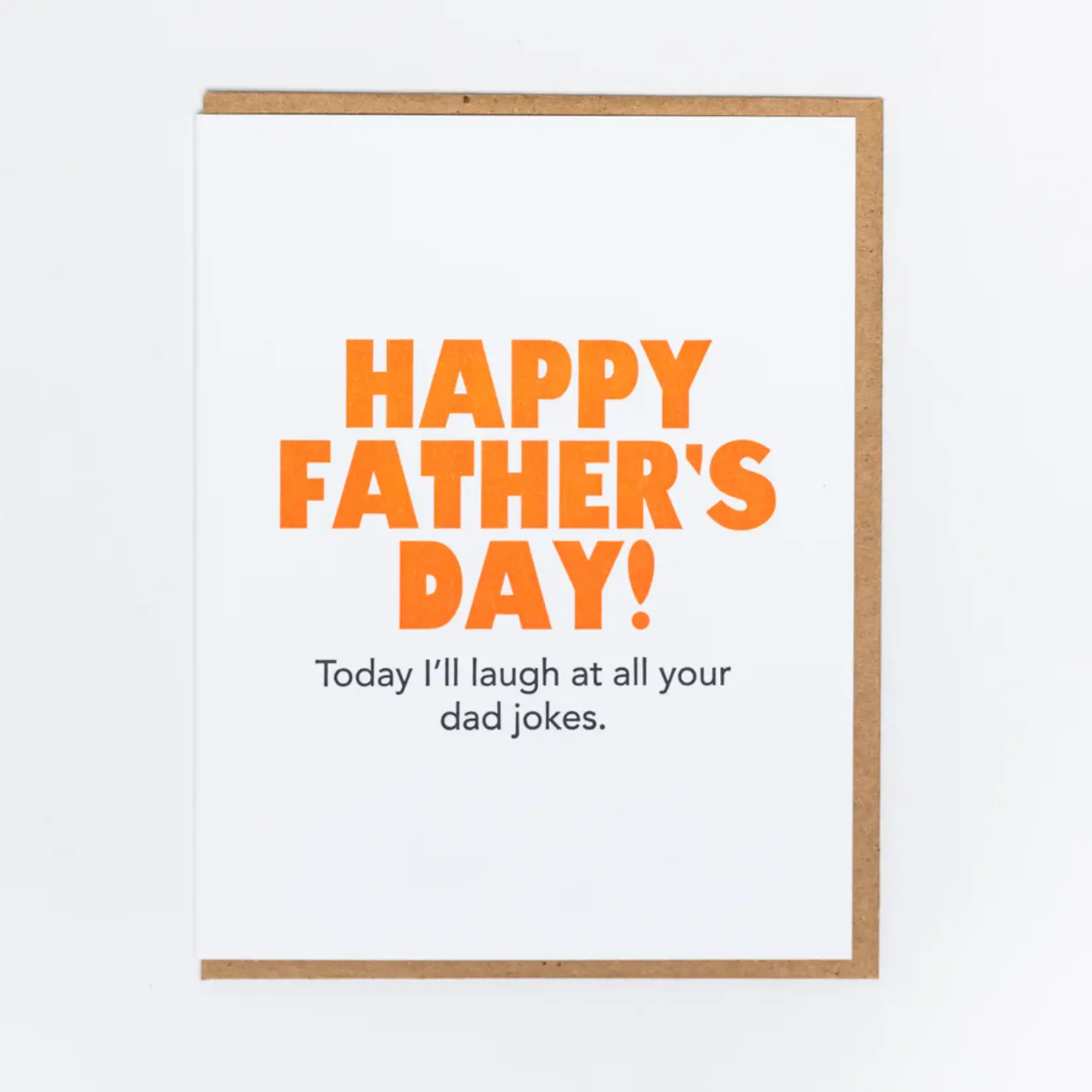 Lady Pilot Letterpress Lady Pilot Letterpress Dad Jokes Father's Day Greeting Card