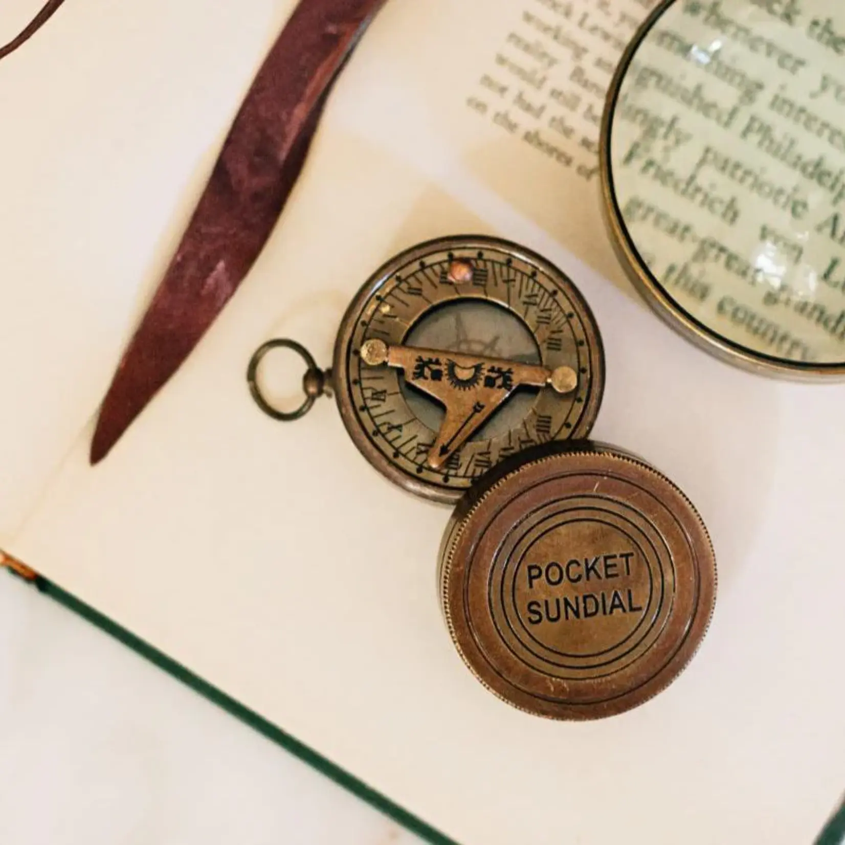Ten Thousand Villages Ten Thousand Villages Pocket Sundial Compass