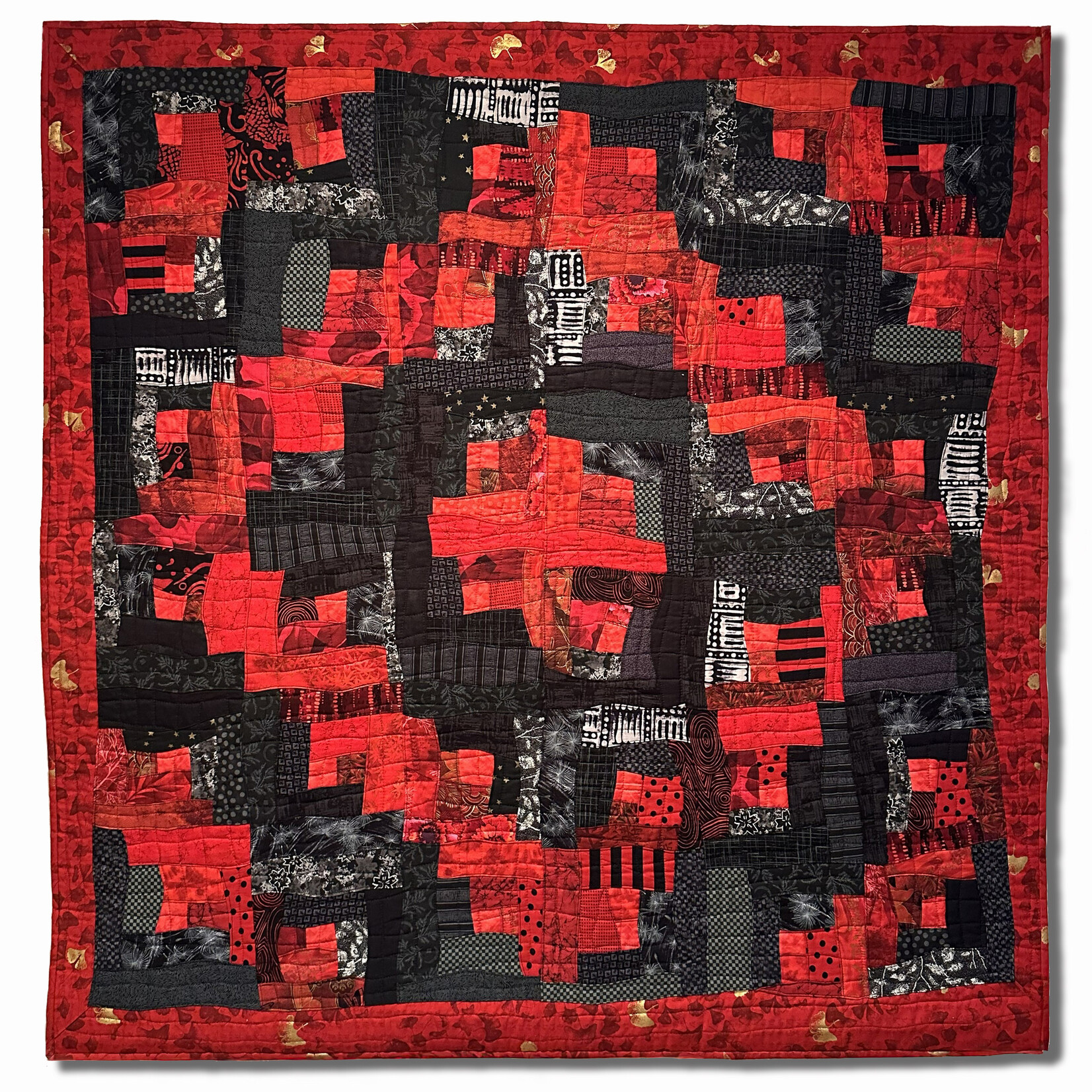 Ellen Fisher , Cabin Ablaze , 45 w x 45 h | Muse Gallery