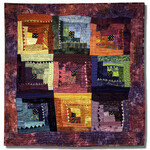 Ellen Fisher , Crazy Log Cabin , 29.5 w x 29.5 h | Muse Gallery