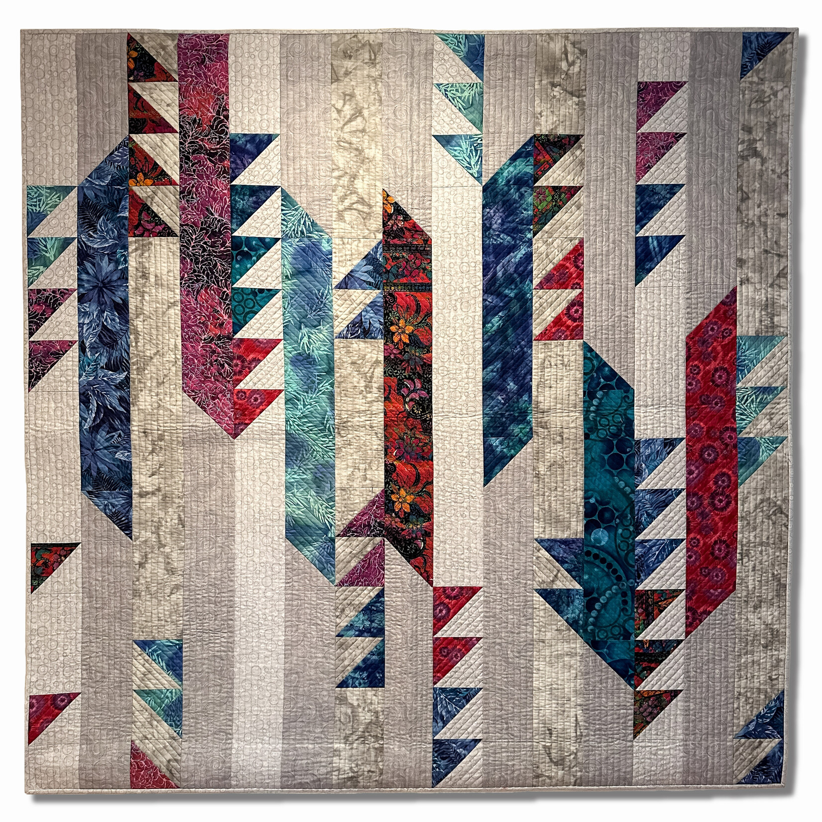 Ellen Fisher , Glacial Arrows , 60 w x 60 h | Muse Gallery