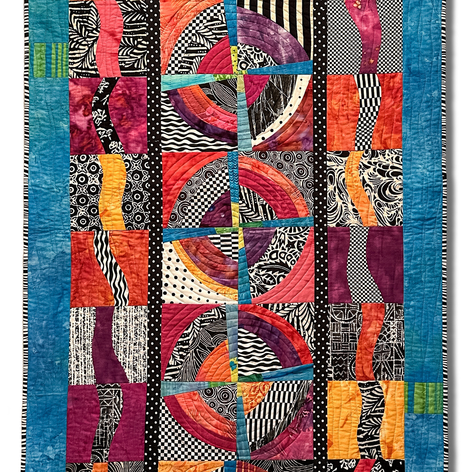 Ellen Fisher , Spinning Signals , 30 w x 60 h | Muse Gallery