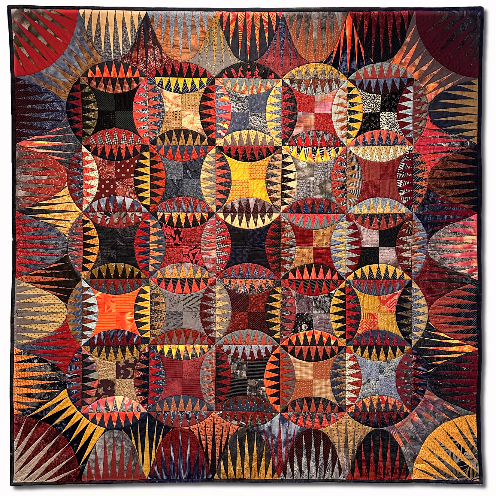 Ellen Fisher , Indian Orange Peel 63 w x 63 h | Muse Gallery