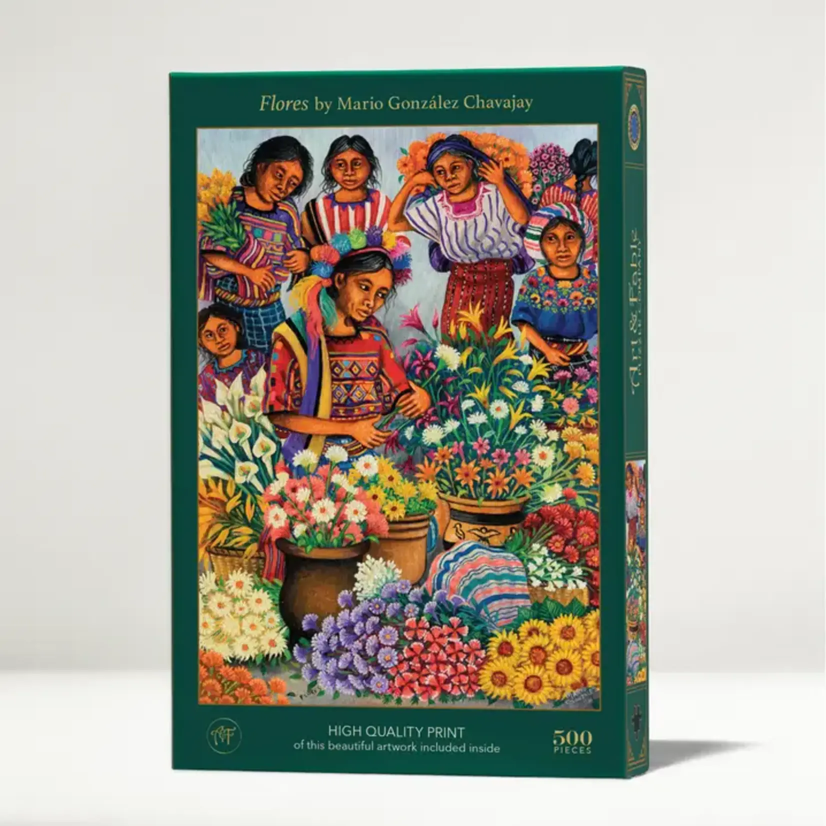 Art & Fable Puzzle Art & Fable Puzzle Flores 500-pc Velvet-Touch Jigsaw Puzzle