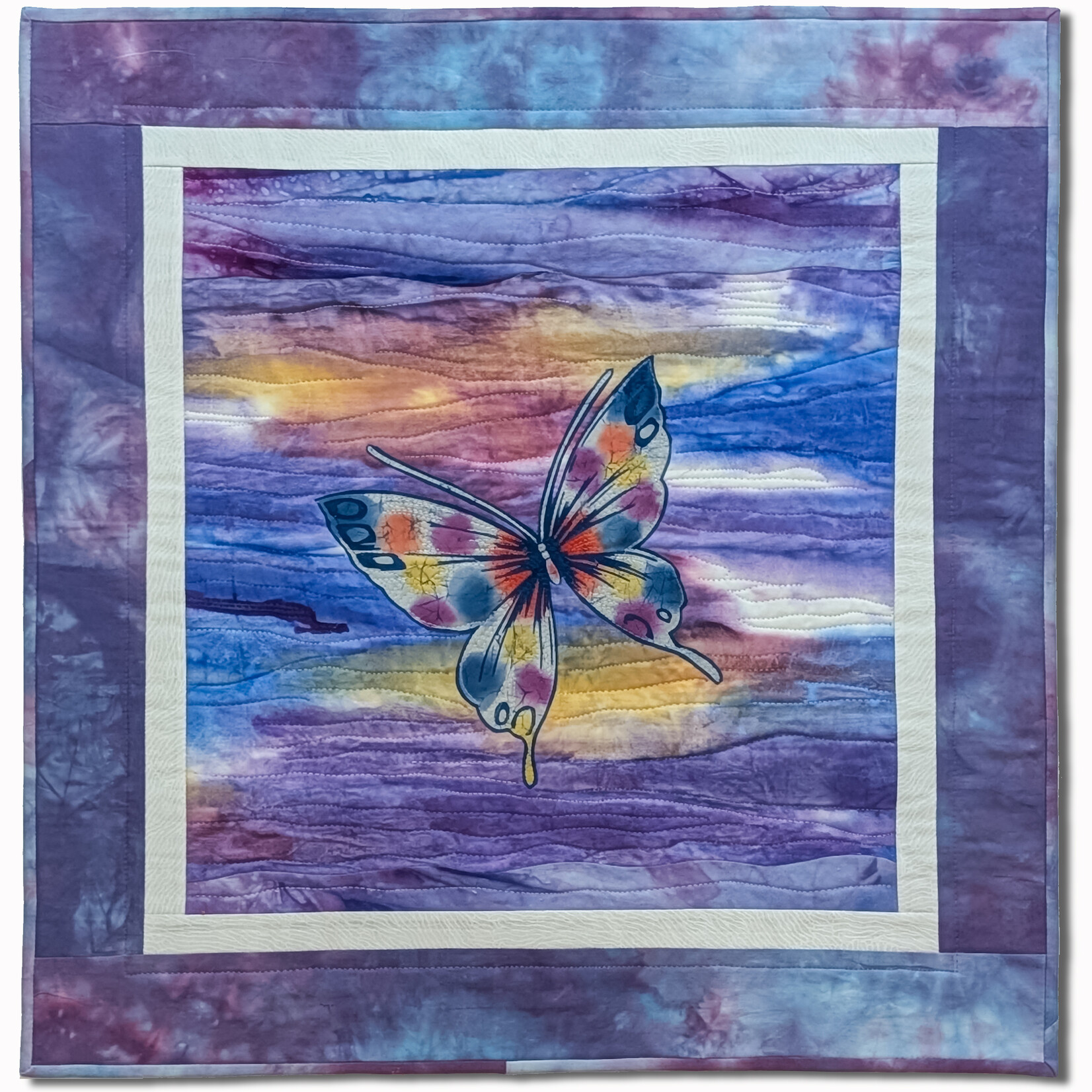 Ellen Fisher, Sunset Flight   , 26 x 27 | Muse Gallery