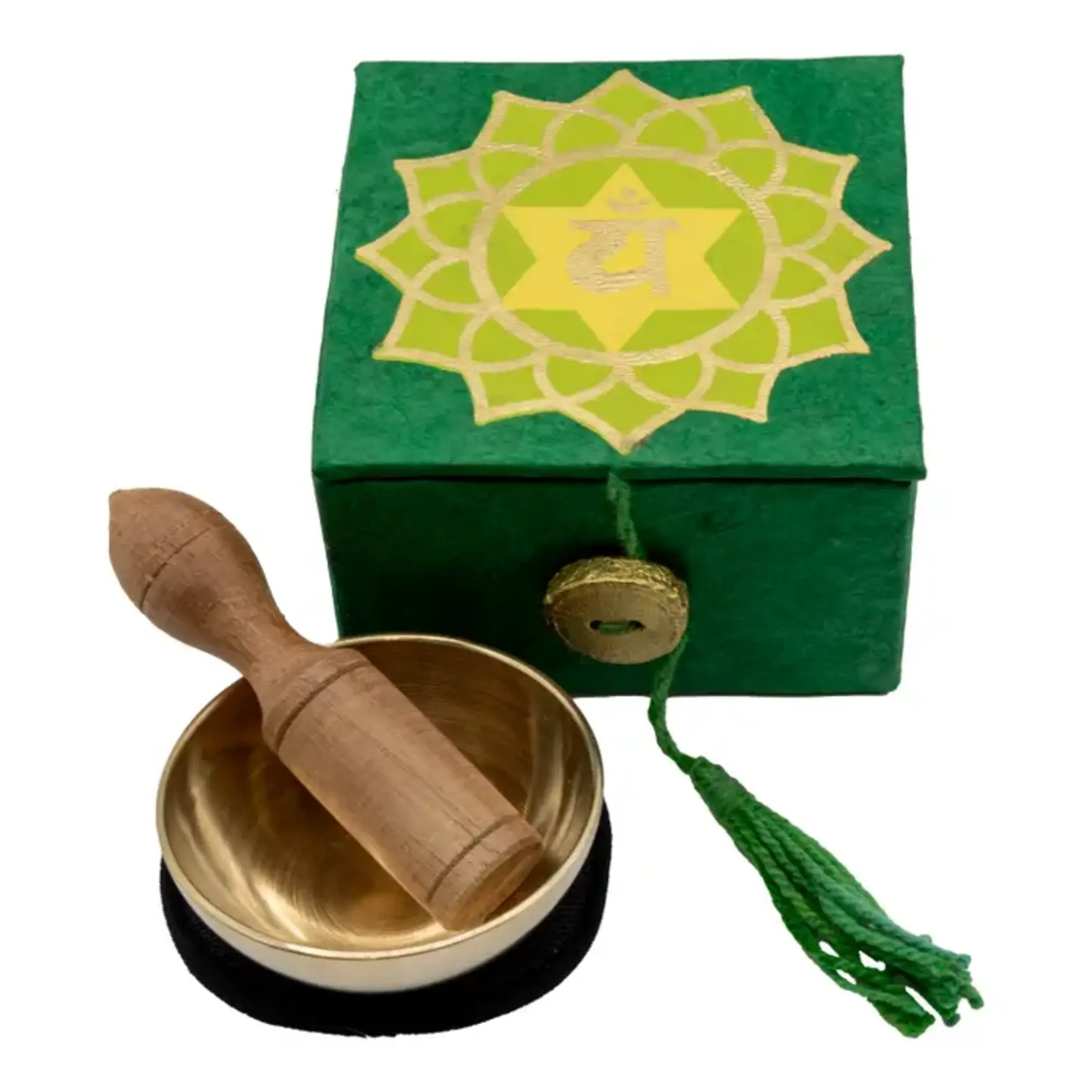 Dzi Handmade Dzi 2" Heart chakra  Mini Meditation Bowl