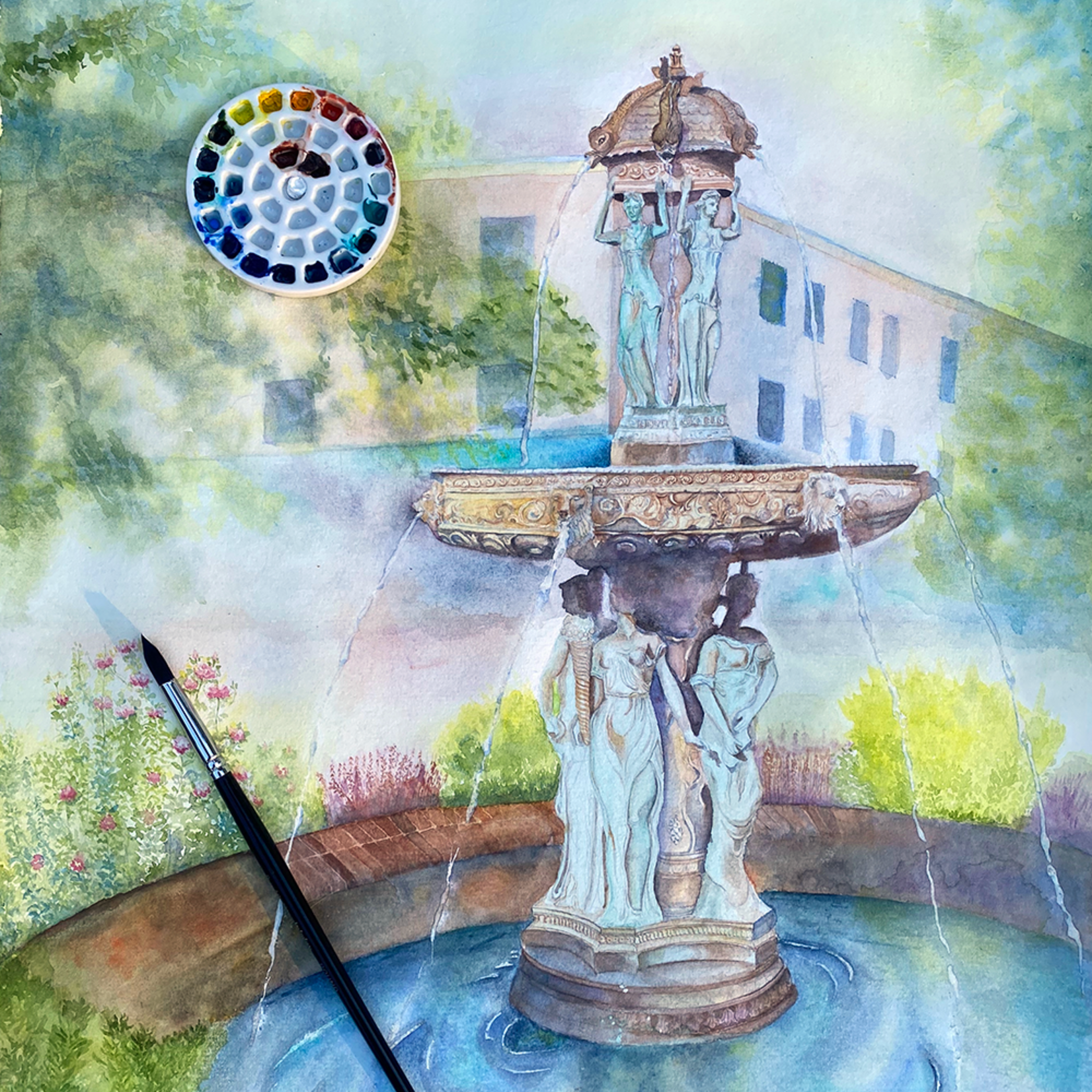 My Muses Card Shop Watercolor Class : The Poetry of Place: Figures, Gardens & Architecture ( October 25th 2026 )