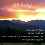 Rachel E Schaal Wilson Moving Meditation Qigong with Rachel (September 5th , 10:30 am - 11:30 am)