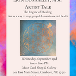 Eryn Donnalley Artist Talk: The Engine of Healing (September 23rd, 6:00 - 8:00pm)