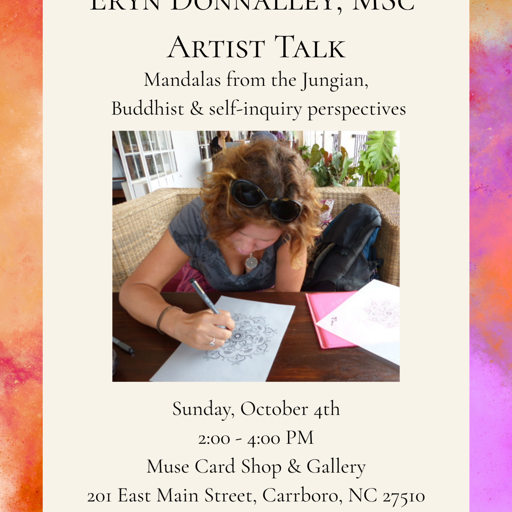Eryn Donnalley Artist Talk - Mandalas from the Jungian, Buddhist & Self-inquiry perspective