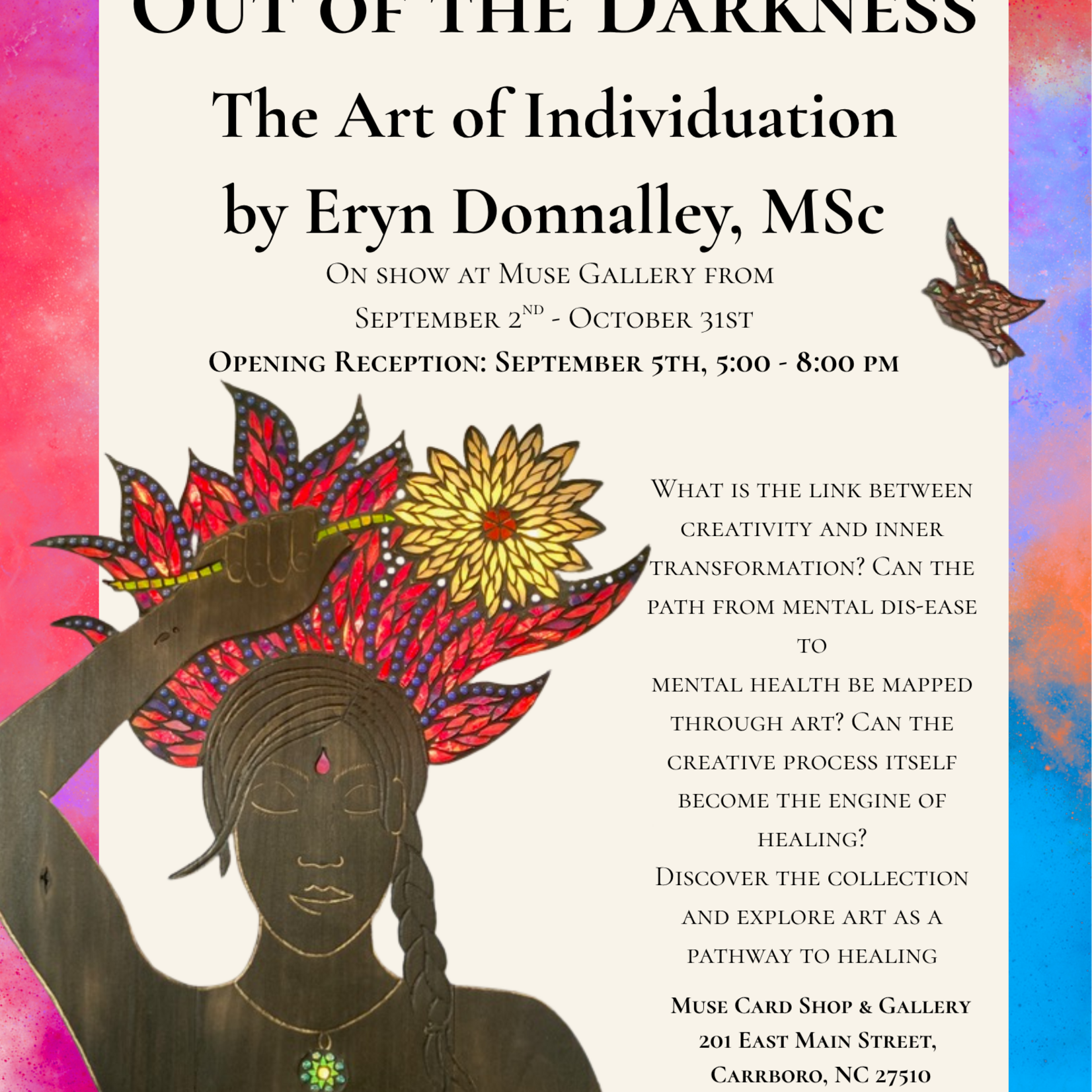 Eryn Donnalley 'Out of the Darkness - The Art of Individuation' Opening Reception (Sep 5th, 5-8pm)