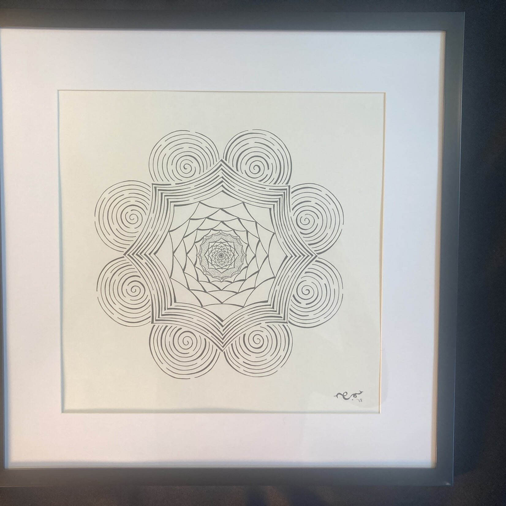 Eryn Donnalley , Beliefs Mandala , 16"x16" Muse Gallery
