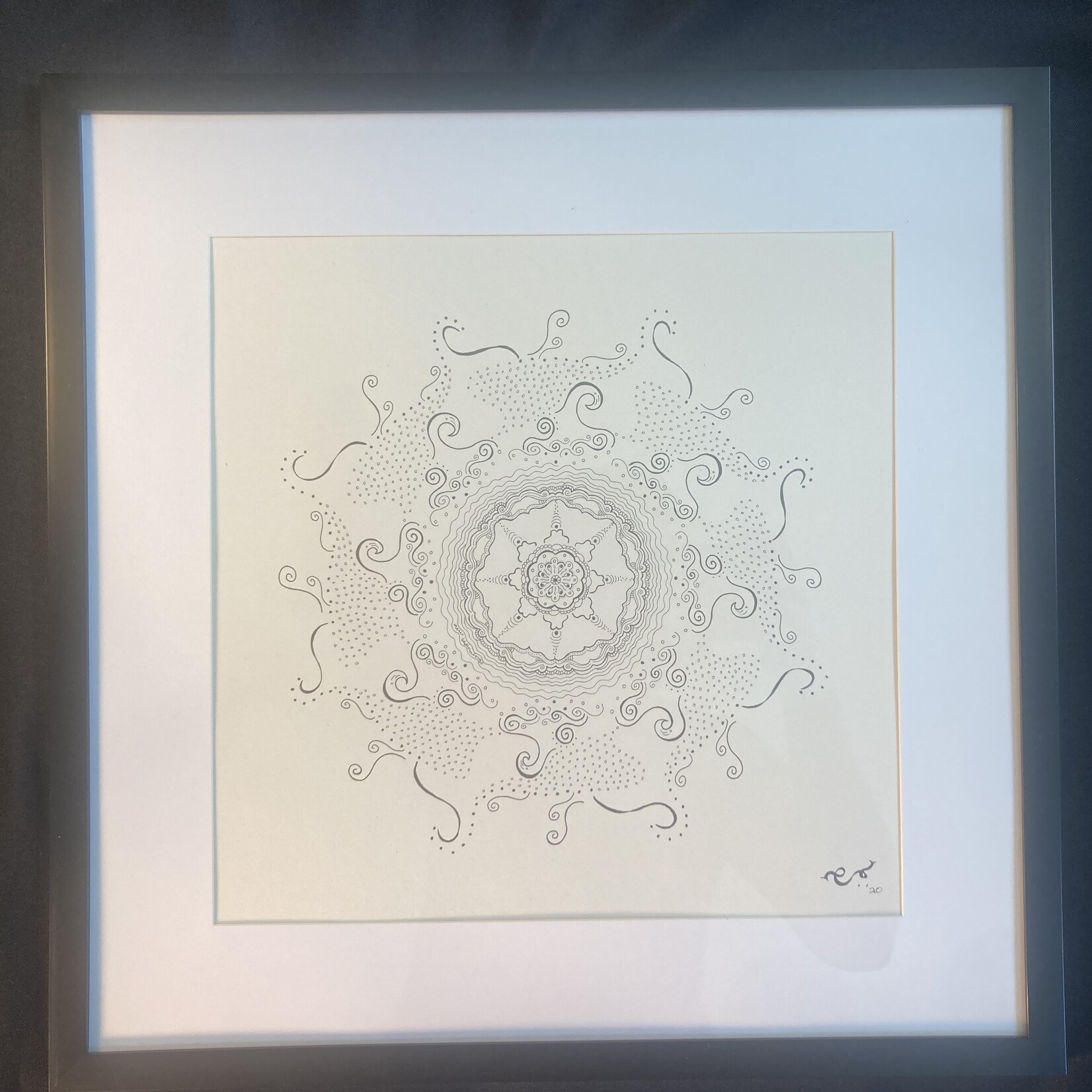 Eryn Donnalley , New Beginnings Mandala , 16"x16" Muse Gallery