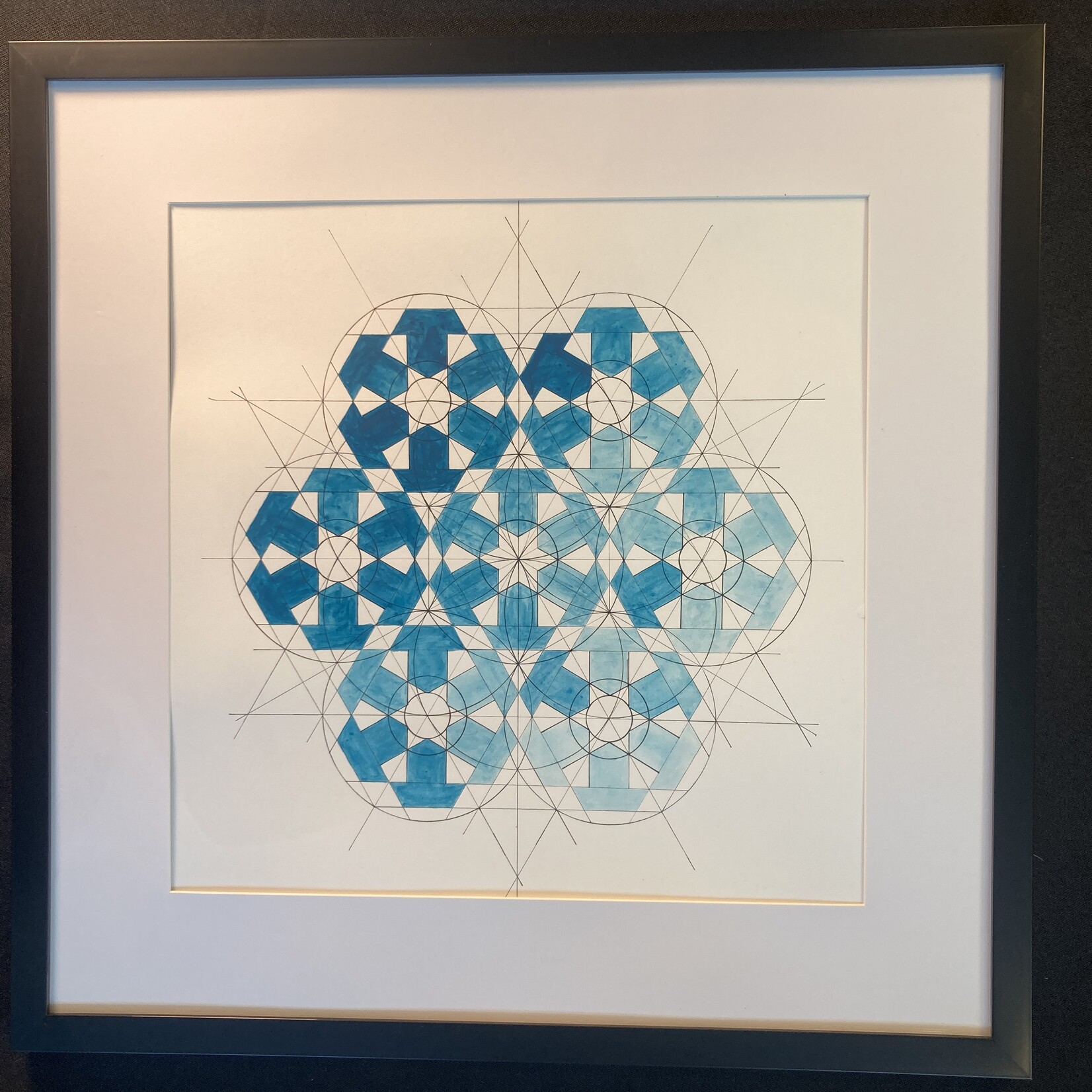 Eryn Donnalley , Traditional Islamic Art - Six-fold pattern , 16"x16" Muse Gallery