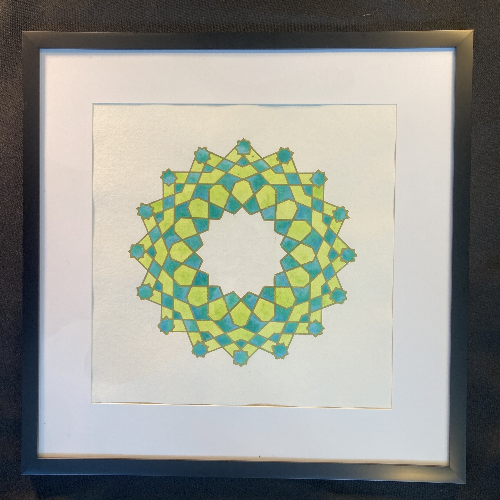 Eryn Donnalley , Traditional Islamic Art - Sixteen-fold pattern , 16"x16" Muse Gallery