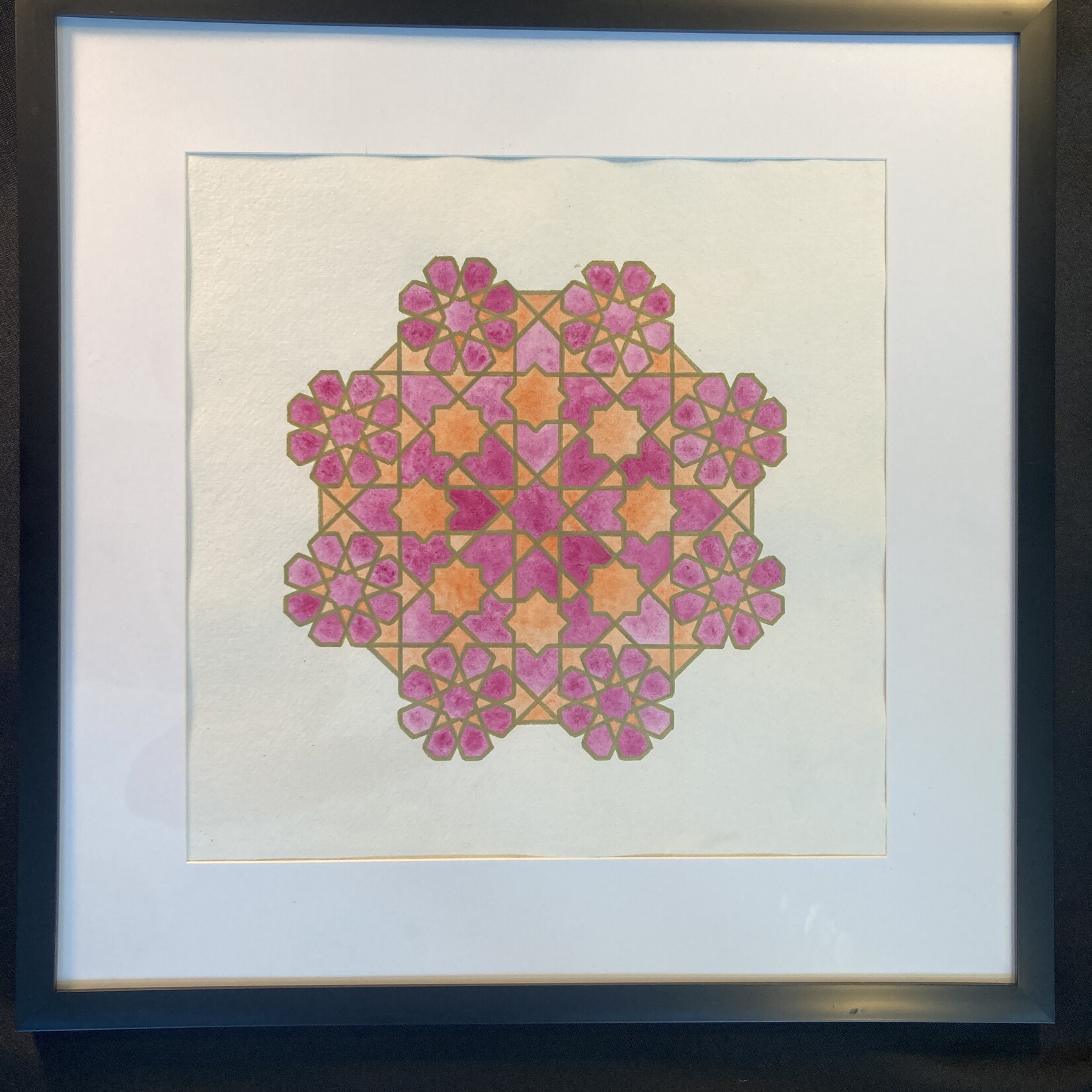 Eryn Donnalley , Traditional Islamic Art - Eight-fold pattern , 16"x16" Muse Gallery