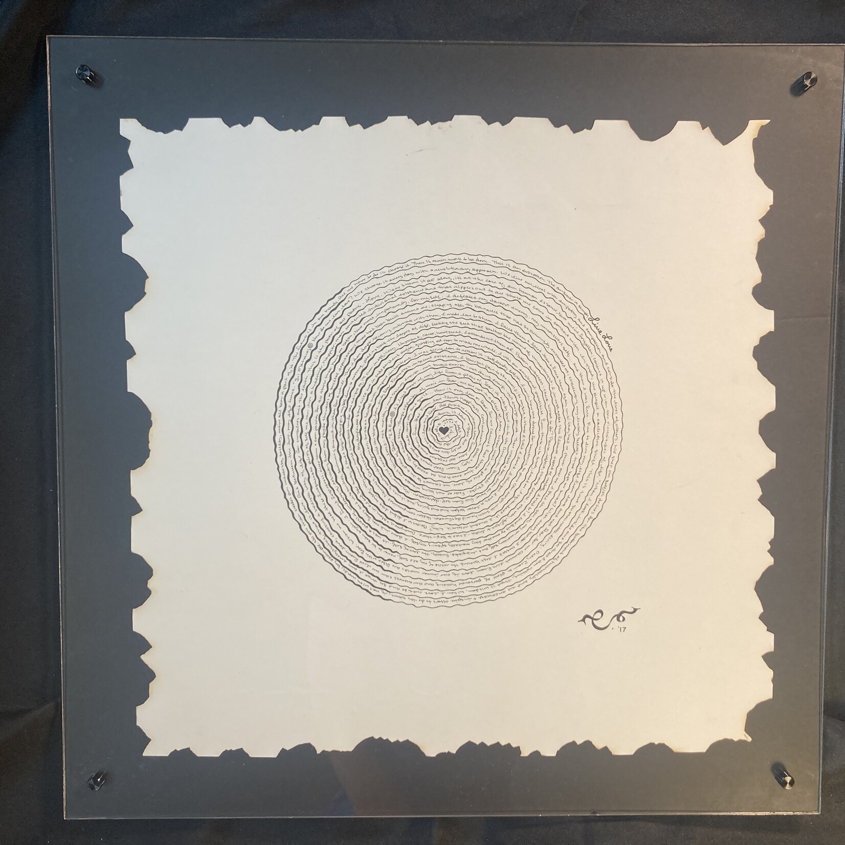 Eryn Donnalley , Mandala 11  - Living Love , 20" x 20" Muse Gallery