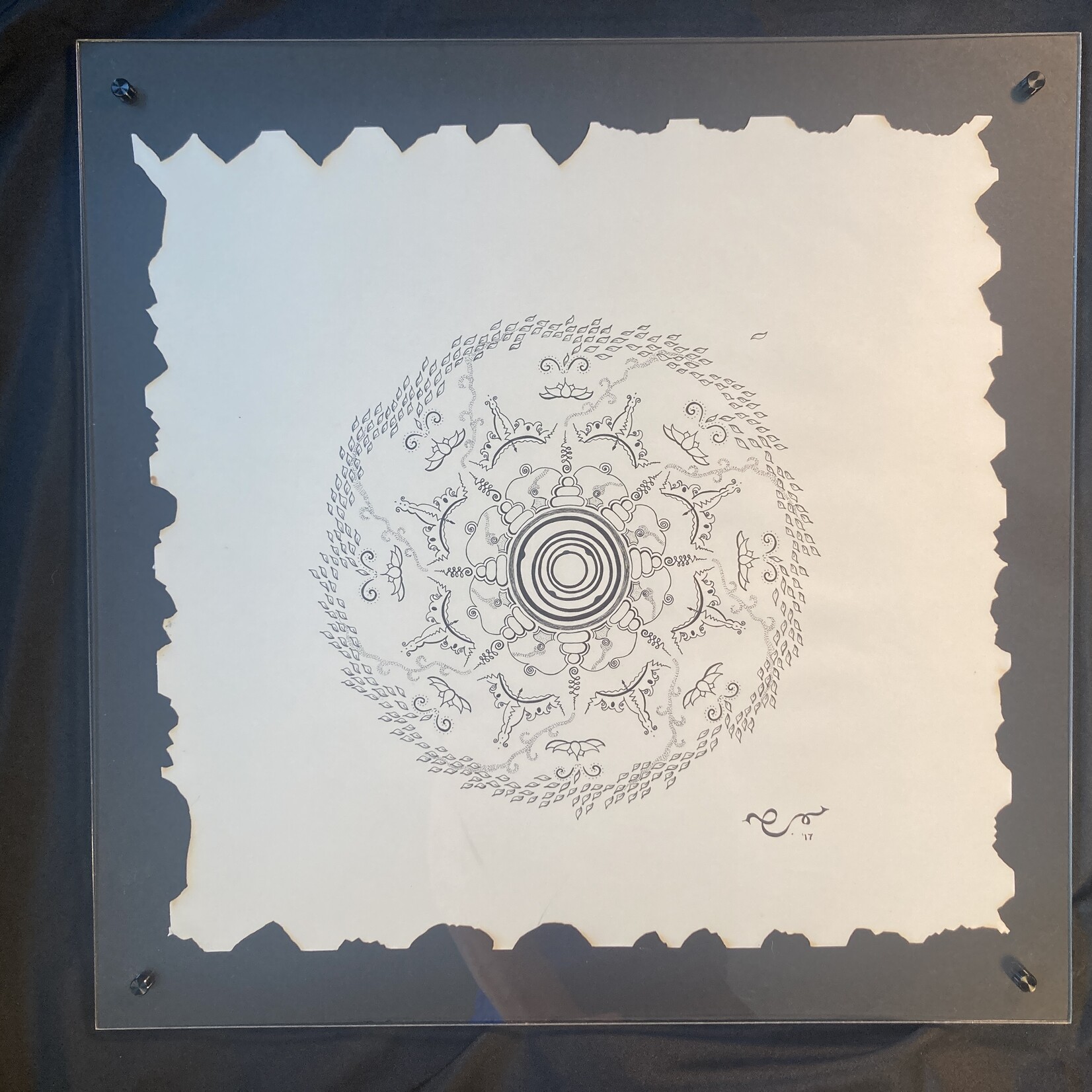 Eryn Donnalley , Mandala 9  - Imprints , 20" x 20" Muse Gallery
