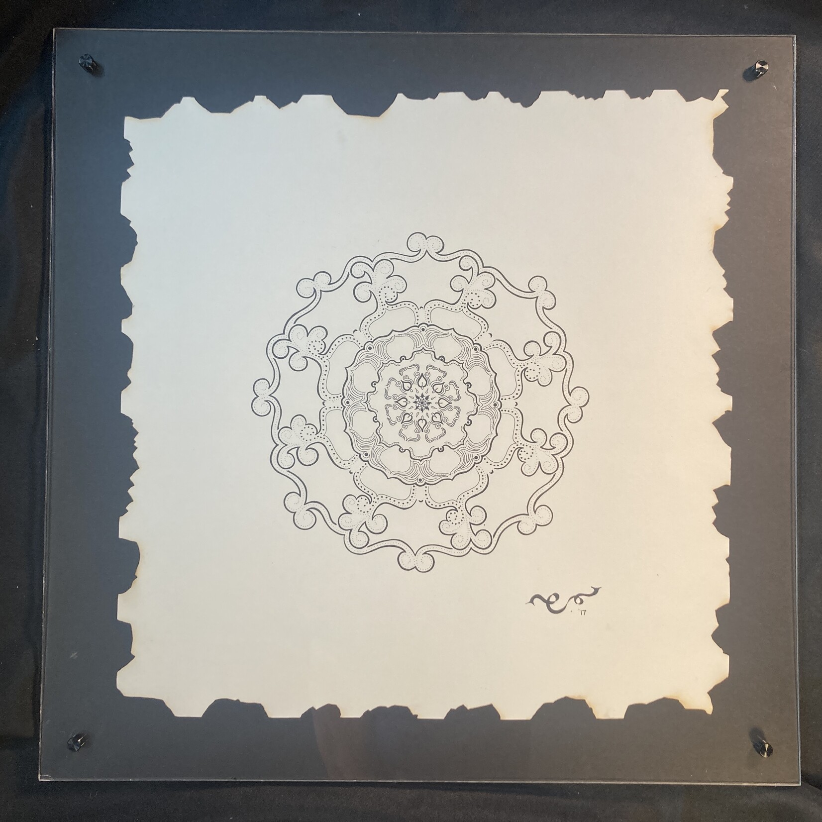 Eryn Donnalley , Mandala 5 - Forgiveness , 20" x 20" Muse Gallery