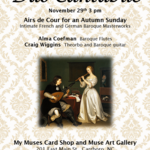 alma coefman Duo Cantabile: Airs de Cour for an Autumn Sunday ( Nov 29th )